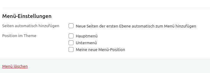 So erstellst du eine neue Menü-Position in deinem WordPress-Theme