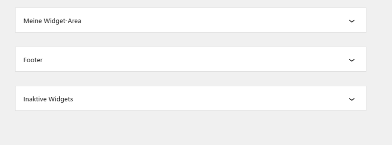 WordPress Widget-Bereich